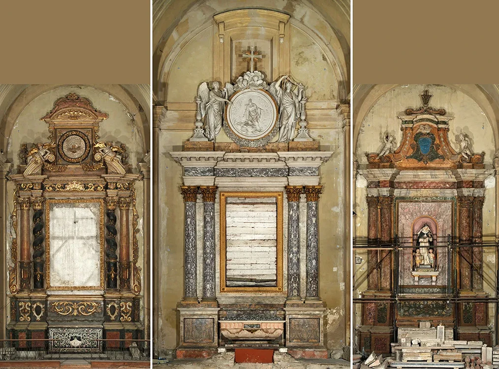 Chiesa di S. Domenico (sec. XIII - sec. XVII) - G.Contini - Restauro dei sei altari laterali