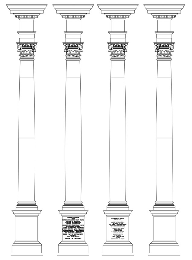 Colonna e statua della Beata Vergine, piazza del Duomo - sec. XVII